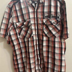 Harley-Davidson Plaid Button Up